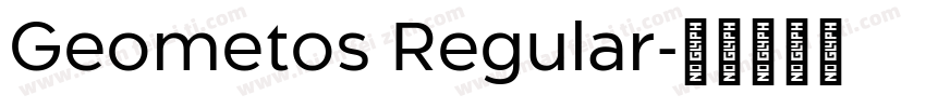 Geometos Regular字体转换
